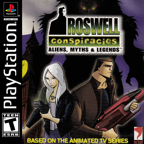 Roswell Conspiracies box art for Playstation